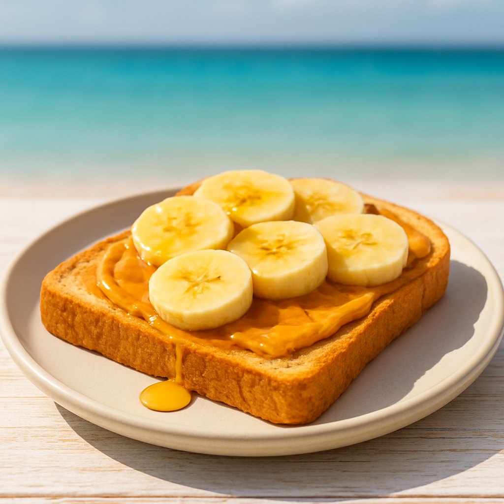Toast Μπανάνα Φυστικοβούτυρο