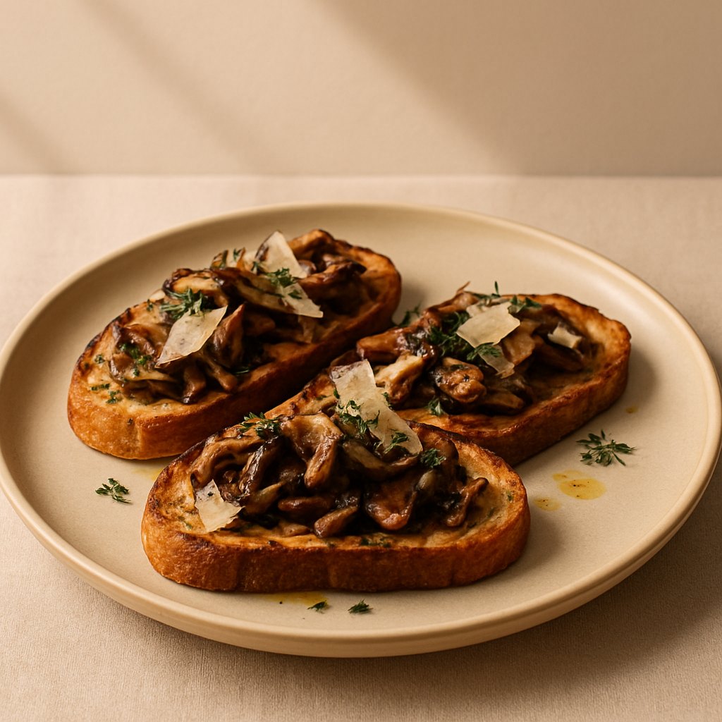 Bruschetta Μανιταριών